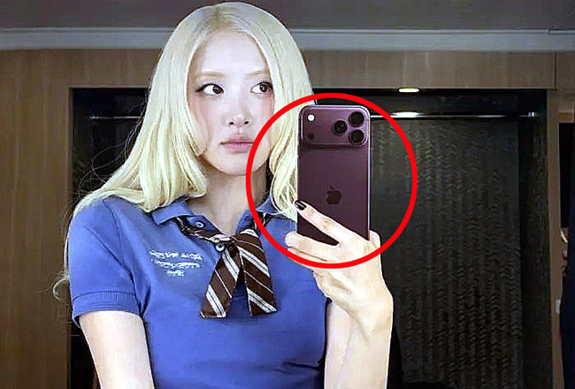 “갤럭시 모델이었는데” 로제 아이폰에 삼성의 말