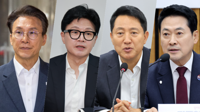 [속보]당장 대선 치른다면 1위는? 한·장·김·오 오차범위 접전-조원씨앤아이