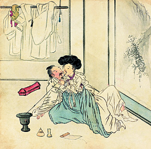 신윤복 화풍의 ‘건곤일회첩’
