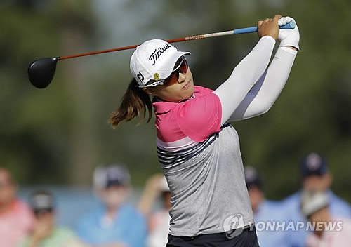 양희영의 티샷 모습.(AP=연합뉴스DB)