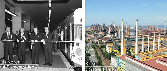 일본의 아베 신조 정부가 전후 ‘일본이 평화국가로서 아시아의 번영과 평화에 이바지하고 국제사회의 국가건설에 적극 기여했다’는 내용의 홍보 유튜브 영상을 제작, 외무성과 주미·주한 일본대사관 홈페이지에 게시하고 미국 방송을 통해 광고하고 있다. 동영상에는 서울 지하철 1호선 개통식 모습(왼쪽 사진)과 포항제철소의 모습(오른쪽)이 등장해 마치 일본이 이들 사업을 적극 지원했다는 잘못된 인상을 주고 있다.  연합뉴스