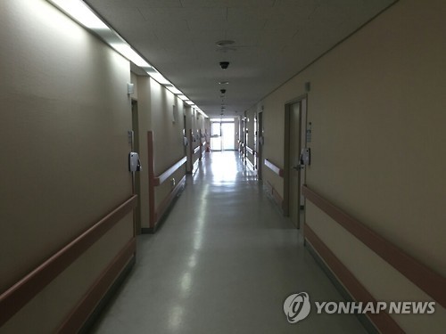 부산 좋은강안병원 격리공간. 연합뉴스 DB