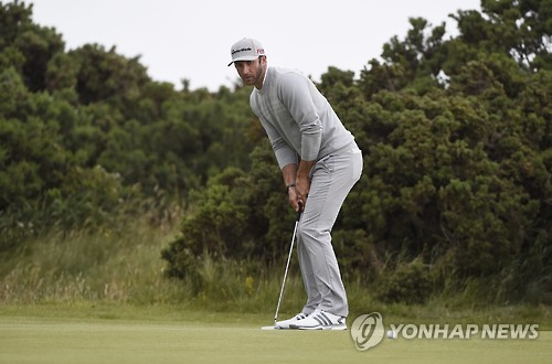 디오픈에 참가한 더스틴 존슨(EPA=연합뉴스)