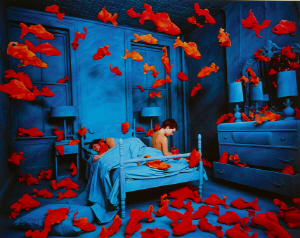 샌디 스코글런드의 ‘금붕어의 복수’(70×101㎝, 1981).