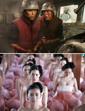 NEW는 영화 ‘연평해전’(위 사진)이 600만 관객을 넘어서며 올해 10%대의 수익률을 보였고, 롯데엔터테인먼트는 ‘간신’(아래)이 관객 수 100만 명을 간신히 넘겼지만 나머지 영화들이 모두 흥행에 참패해 고배를 마셨다.
