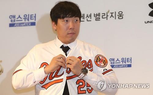 볼티모어 오리올스에 입단한 김현수. (연합뉴스 자료사진)