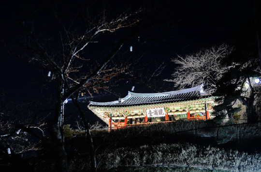 강릉 경포호를 끼고 있는 누각 경포대에 환하게 불이 밝혀졌다. 보름을 살짝 넘긴 날이었지만, 제법 환한 달빛이 경포호 위로 떠올랐다. 옛사람들은 경포호에서의 달맞이를 최고의 풍류로 쳤다지만, 누각의 밤 풍경이 지금처럼 화려하지 않았으리라.