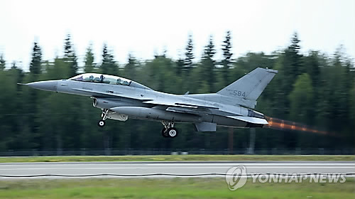 KF-16전투기[연합뉴스TV 제공]