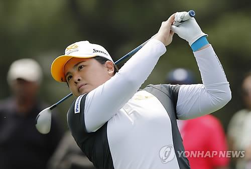 박인비 티샷 모습.[AP=연합뉴스 자료사진]