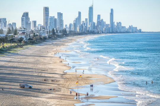 언덕에서 내려다본 마이애미 비치.