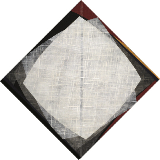 홍순주, 결, 84×84㎝ 한지에 먹과 채색