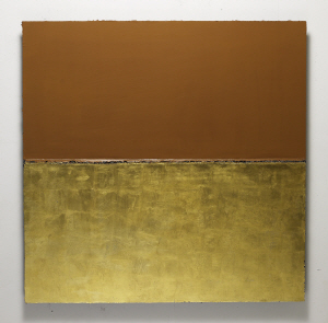 허명욱, 무제, 120×120㎝, 금속 위에 옻칠, 2016