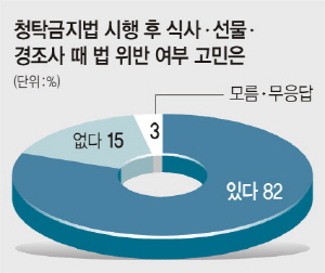 <경제전문가 100人 설문조사>“청탁금지법 ‘3·5·10 상한선 조정’ 등 개정 필요” 56%… “현행대로” 38%