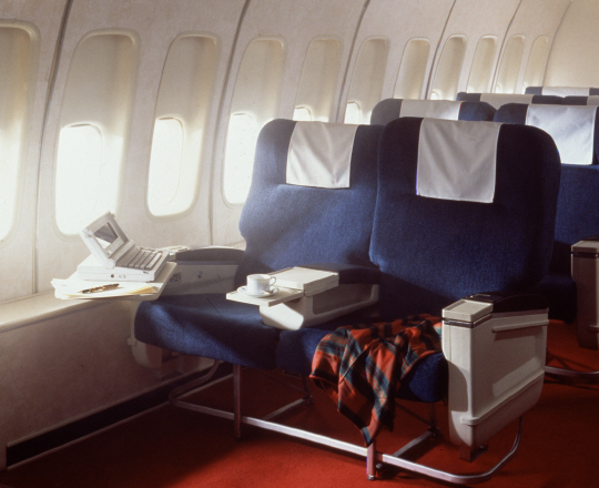 1973년 퍼스트클래스.   대한항공 제공