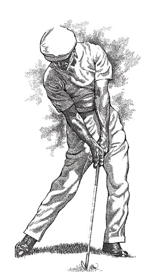 ‘벤 호건의 비밀’이라는 책에 나온 호건의 다운스윙.