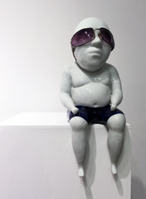 남자(Man), 25×25×38㎝, 환원소성, 2015