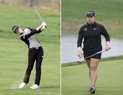 지난해 세계랭킹 포인트가 가파르게 오른 박성현과 쭈타누깐.(왼쪽부터)