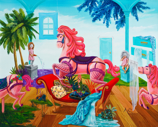 이현희, 가장의 공간, 캔버스 위에 오일, 72.7×90.9㎝, 2013