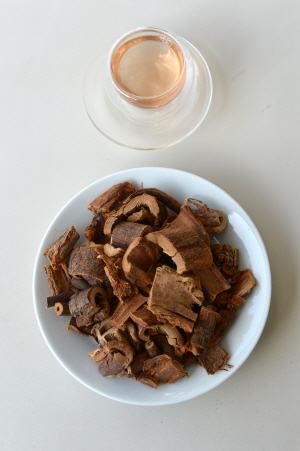 <약차 동의 보감>유근피차, 떫은맛 성분 호흡기 기능 강화 · 기관지 점액 분비 촉진