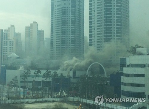 메타폴리스 화재[독자제공=연합뉴스]