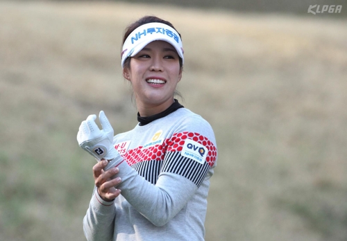 1라운드 선두에 나선 퍼팅 달인 이승현.