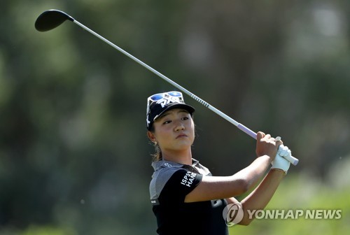리디아 고 샷 모습. [LPGA 제공=연합뉴스 자료사진]