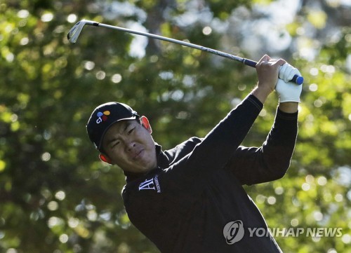 안병훈 샷 모습. [AP=연합뉴스 자료사진]