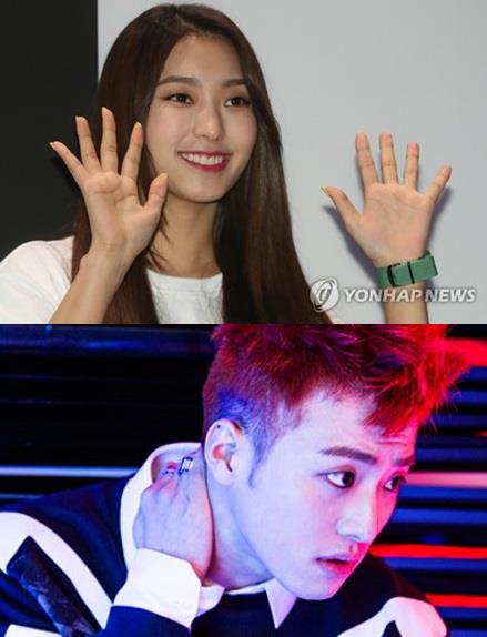 씨스타 출신 보라와 빅스타 필독(아래) [연합뉴스 자료사진, 브레이브 홈페이지]