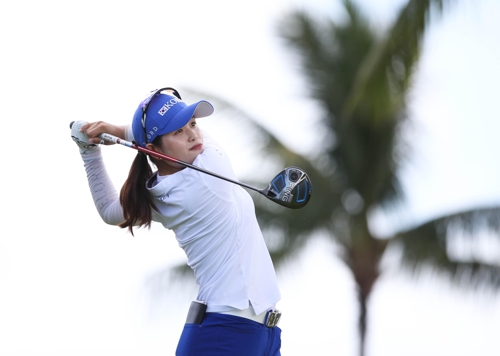 최혜진의 드라이버샷.<KLPGA제공>