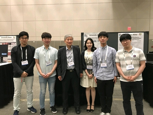 왼쪽부터 강진택·강동현 석박통합과정생, 하순회 교수, 홍혜선·이현재 석박통합과정생, 김진명 학부생 인턴.  서울대 제공