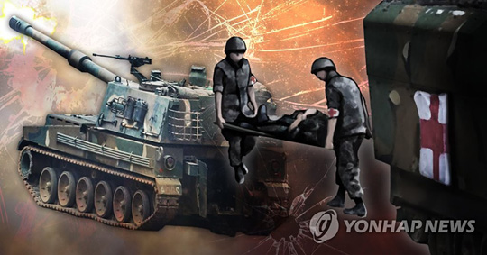 K-9 포사격 훈련 중 폭발사고 발생 (PG)[제작 조혜인] 일러스트
