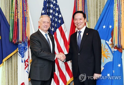 한미 국방장관 펜타곤 회담