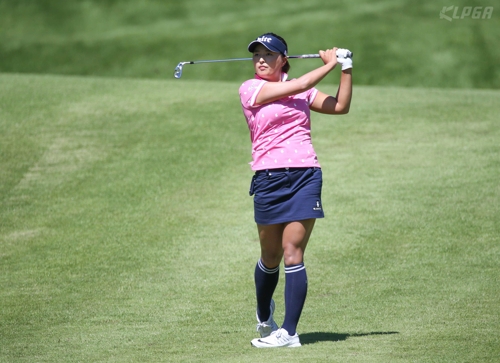 고진영의 경기 모습. [KLPGA/박준석 제공=연합뉴스]