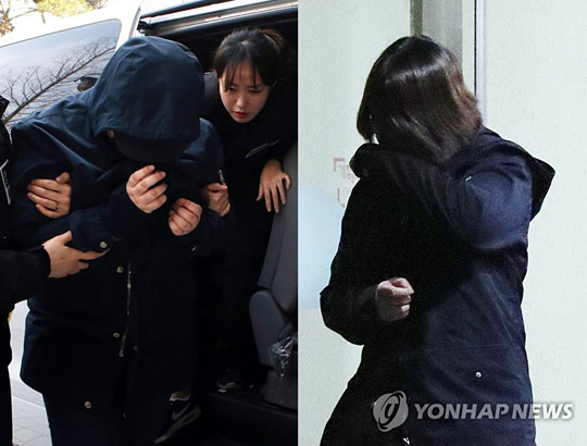 ‘8살 초등생 살해’ 주범 A(17)양(오른쪽)과 공범 B(18)양. [연합뉴스 자료 사진]