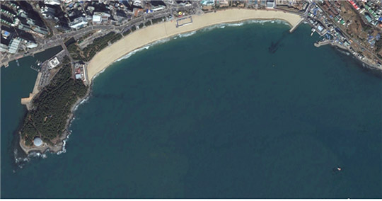 해운대 해수욕장 복원사업후