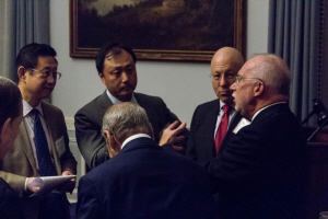 북한의 외교관 등을 초청해 1.5 트랙회의를 자주 주최하는 전미외교정책협의회(NCAFP)의 회의 장면.  자료사진