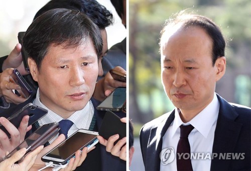 구속영장 청구된 안봉근, 이재만 전 비서관 [연합뉴스 자료사진]