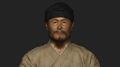 고인골 복원 이미지. [문화재청 제공]