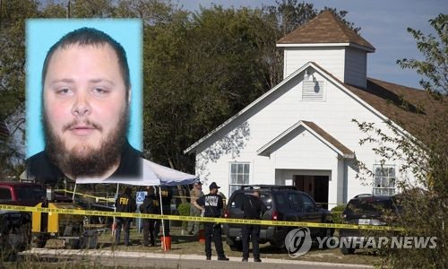 텍사스 총격범과 총격 사건 일어난 교회