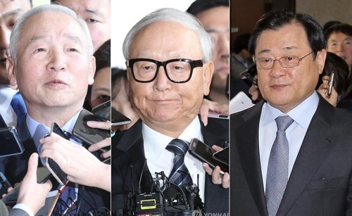 남재준·이병호·이병기 전 국가정보원장[연합뉴스 자료사진]