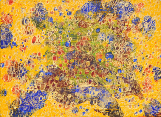 김영운, 코라(Khora·플라톤이 말하는 여성적 공간), 혼합재료, 53.0×45.5㎝, 2015