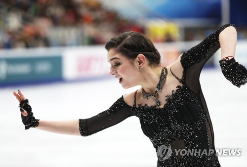러시아 피겨 여자싱글의 예브게니야 메드베데바.[EPA=연합뉴스 자료사진]