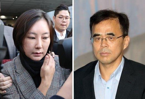 최순실씨 조카 장시호씨와 김종 전 문체부 차관 [연합뉴스 자료사진]