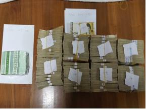 국세청이 A씨 금고서 확보한 현금[자료제공=국세청]