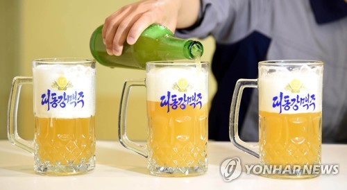 북한의 대동강맥주 [연합뉴스 자료사진]