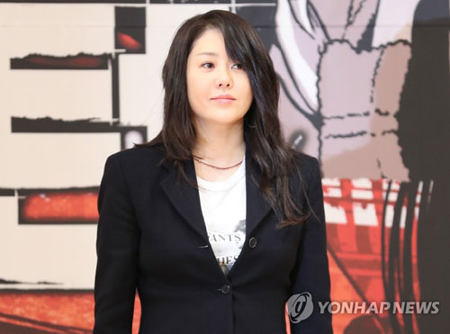 (서울=연합뉴스) 배우 고현정이 15일 오후 서울 양천구 목동 SBS사옥에서 열린 드라마 ‘리턴’ 제작발표회에서 포즈를 취하고 있다. 2018.1.15