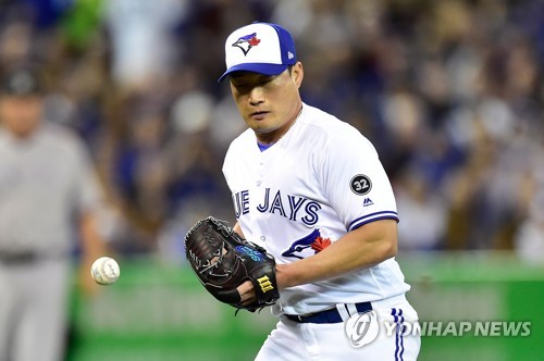 오승환 실책[AP=연합뉴스]