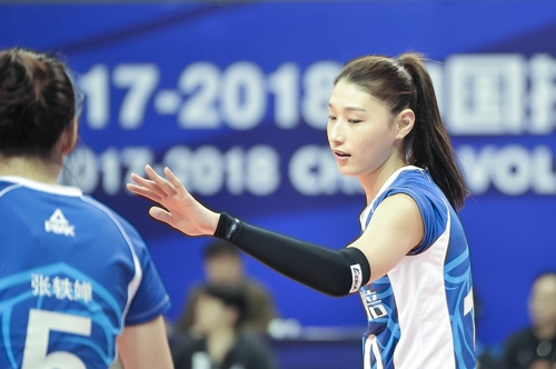 중국 상하이 소속으로 한 시즌을 보낸 ‘배구여제’ 김연경. [Ppap 제공]