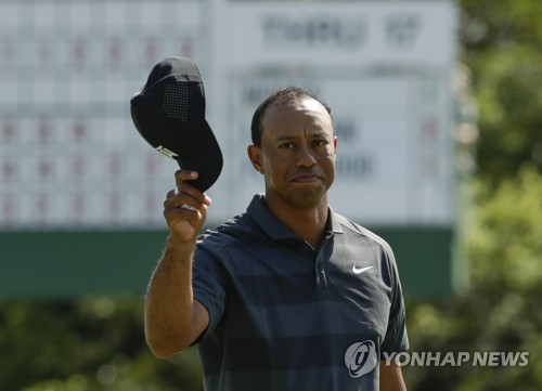 마스터스에 돌아온 타이거 우즈[AP=연합뉴스]