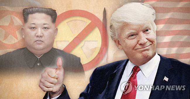 트럼프, 북한 핵실험장 폐지와 ICBM 시험발사 중지 환영 (PG)[일러스트, 사진합성]